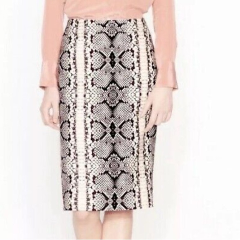 J crew No. 2 pencil skirt Snake Print 4